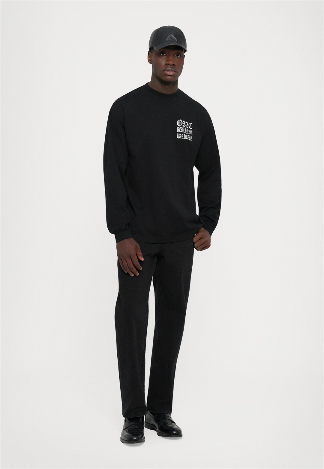 032c EXCLUSIVE HARDCORE LONGLSEEVE UNISEX - Langarmshirt - black/dunkelgrau