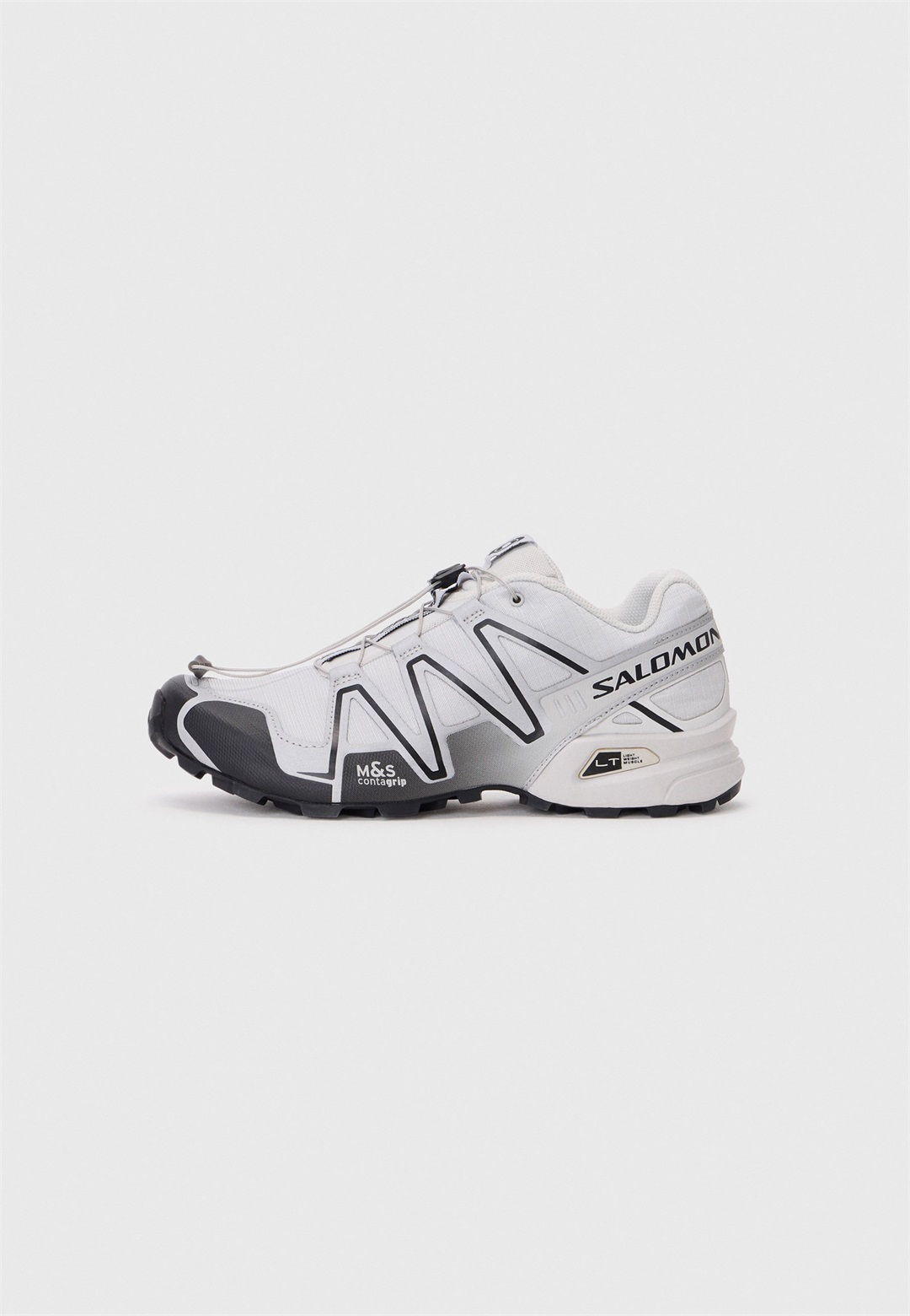Salomon Sportstyle SPEEDCROSS 3 UNISEX - Sneaker low - black/lunar rock/white/silberfarben