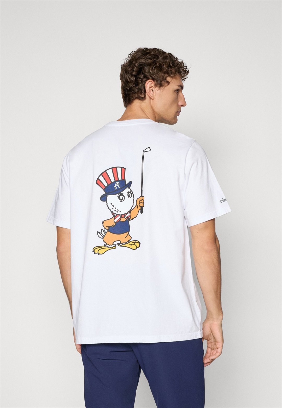 Malbon EAGLE BUCKETS POCKET TEE - T-Shirt print - white/weiß
