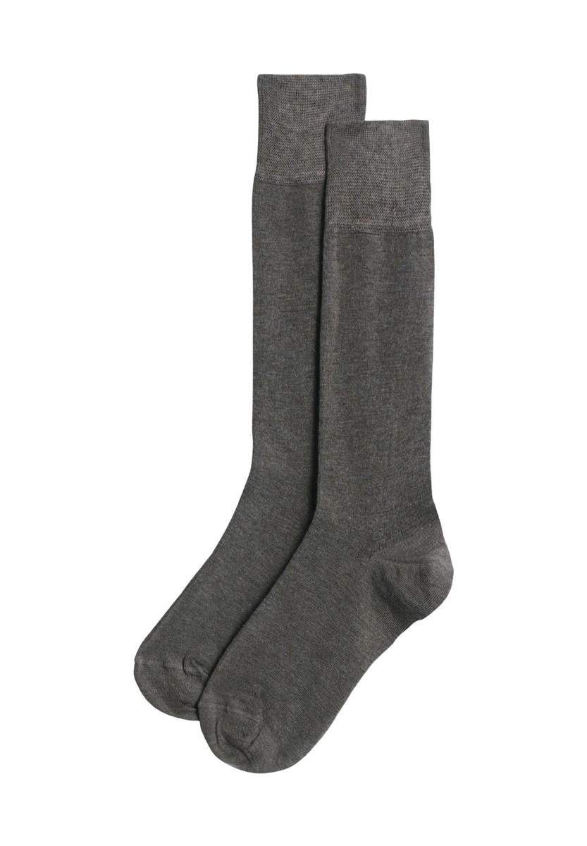 Yamamay BASIC - Kniestrümpfe - mud plain/dunkelgrau-meliert