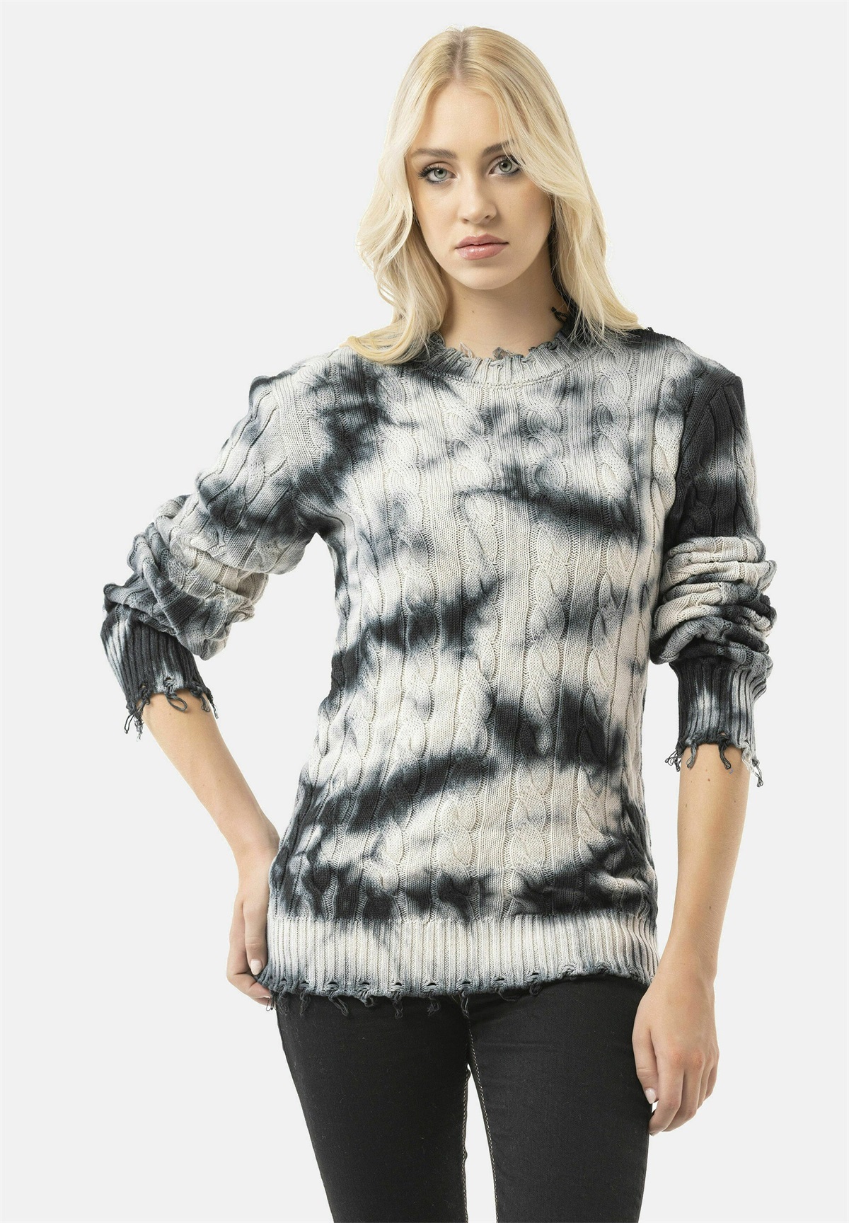 Cipo & Baxx PULLOVER - Strickpullover - anthrazit