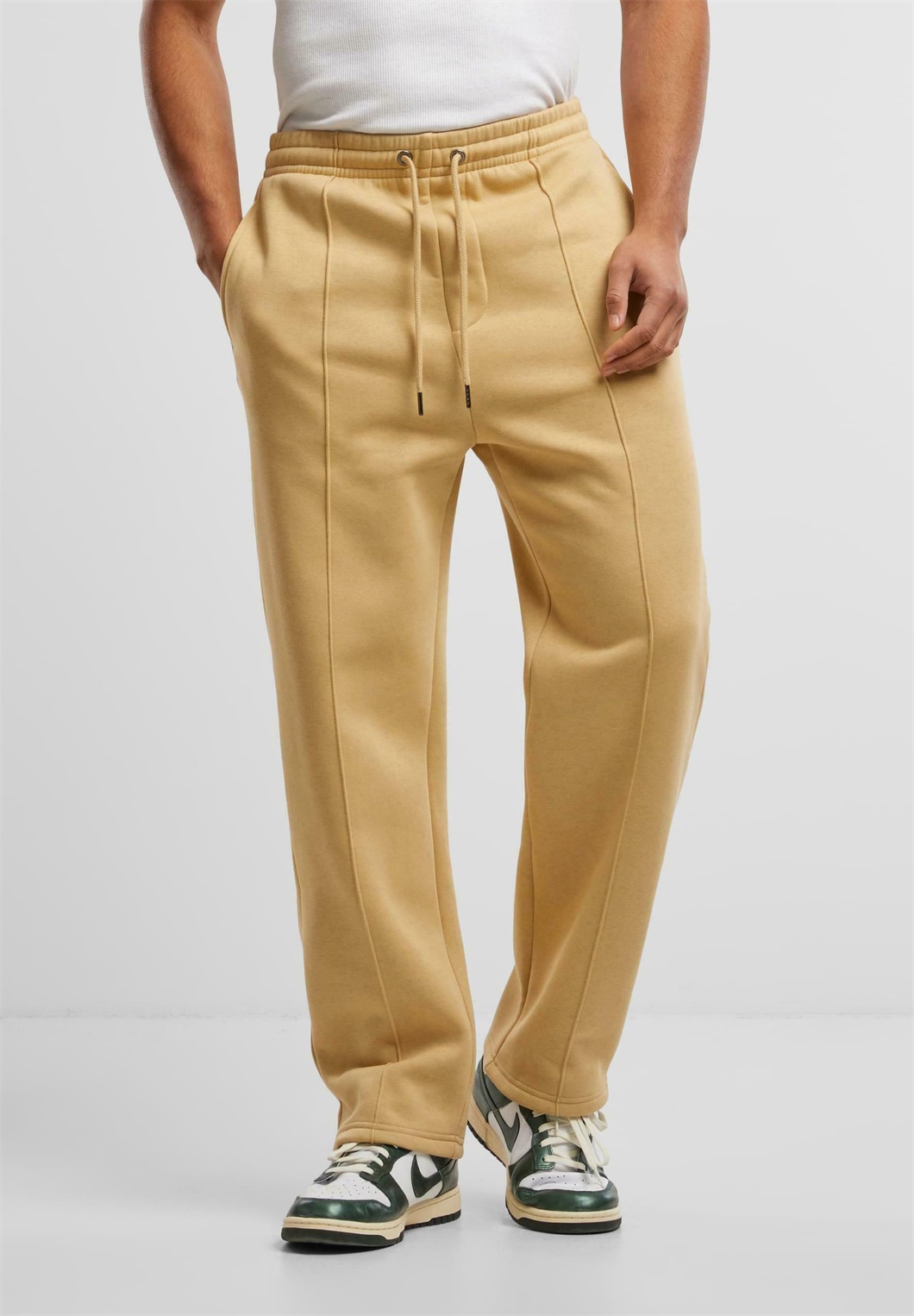 Urban Classics PINTUCK - Jogginghose - unionbeige/beige