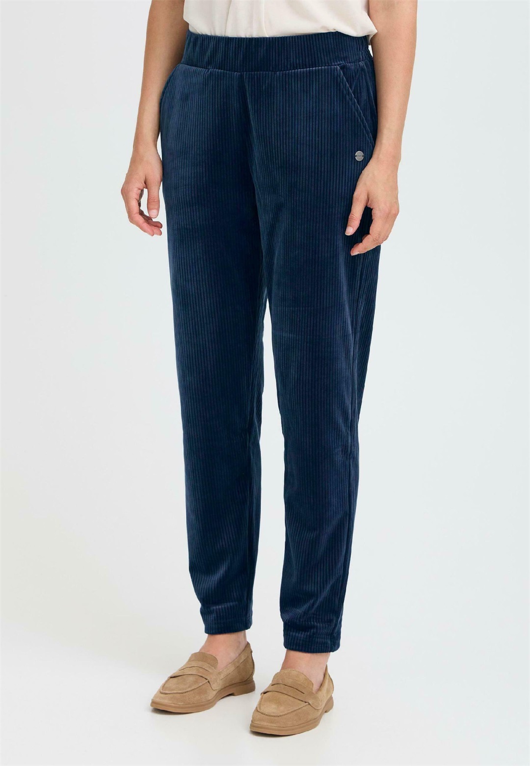 Oxmo OXEBBA - Stoffhose - dress blues/blau