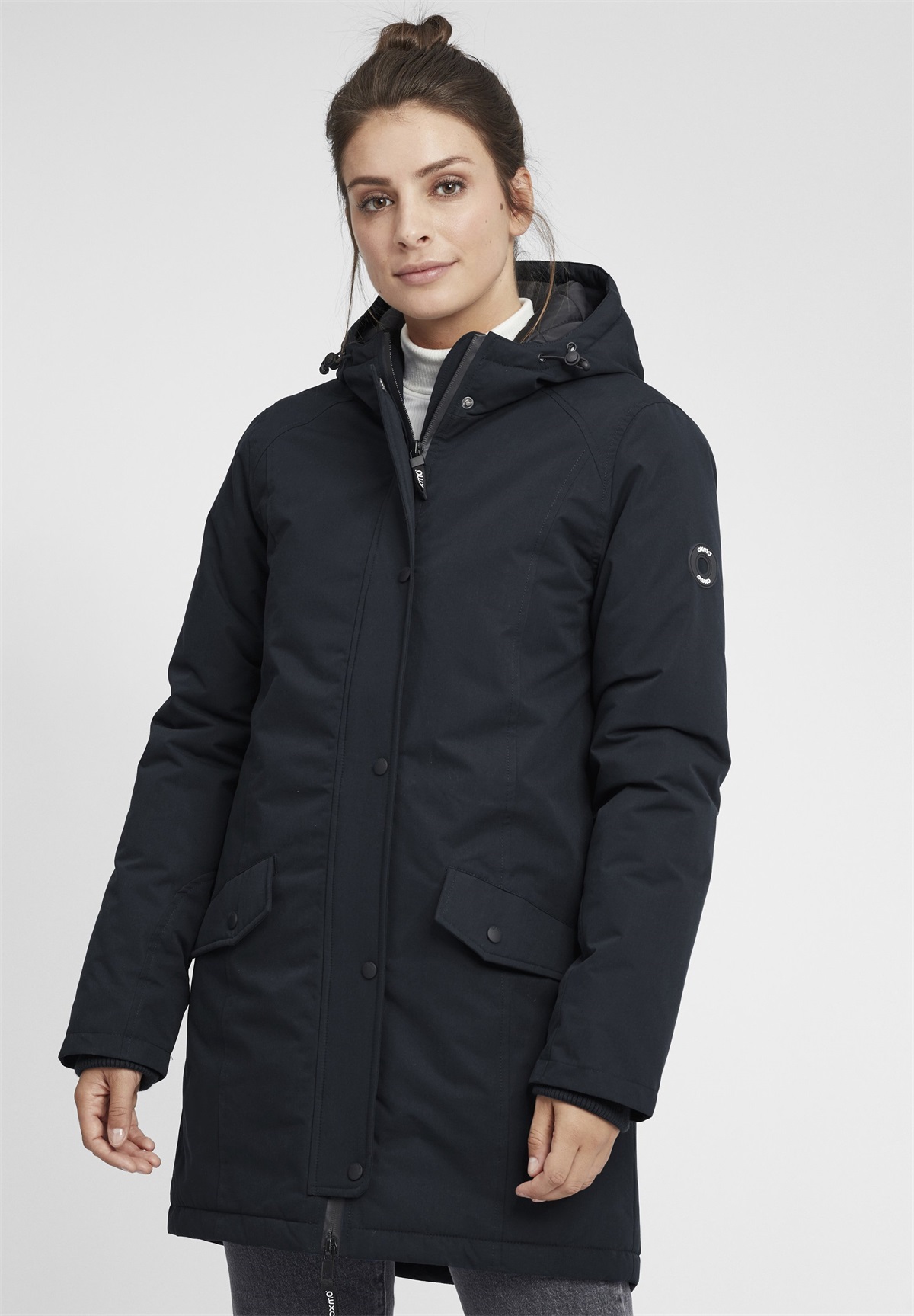 Oxmo OXTamila - Wintermantel - black/schwarz