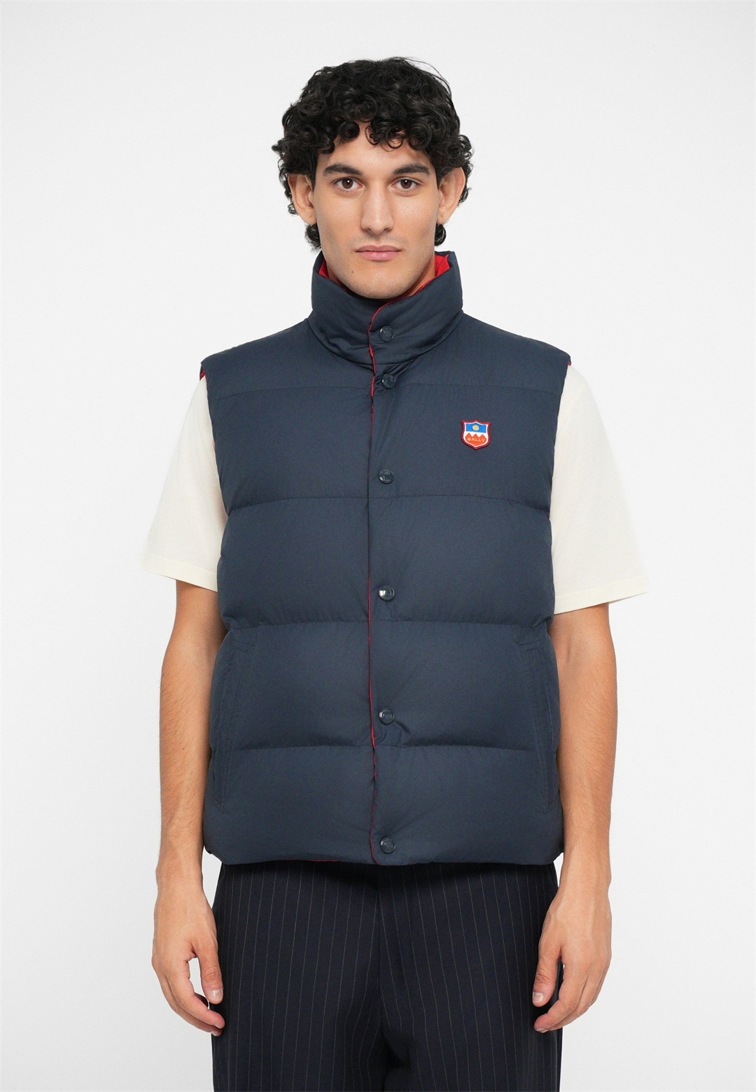 Bally Weste - peacoat/swiss red/dunkelblau