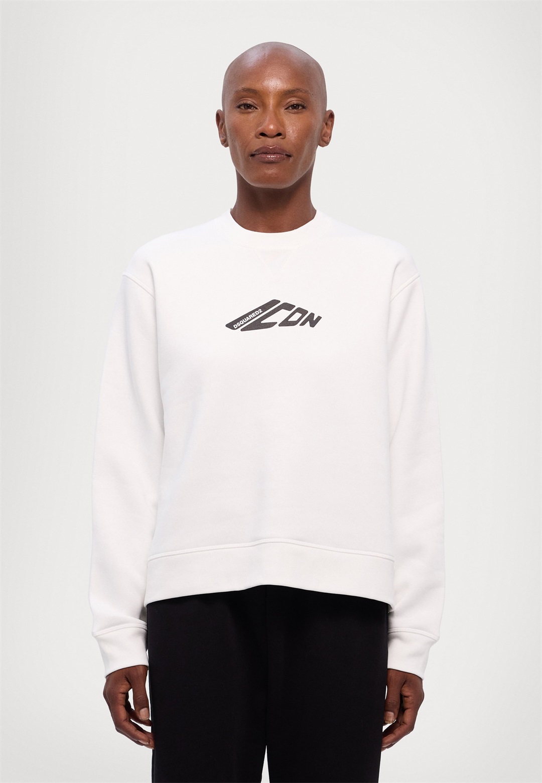 DSQUARED2 ICON COOL FIT CREWNECK - Sweatshirt - white/weiß
