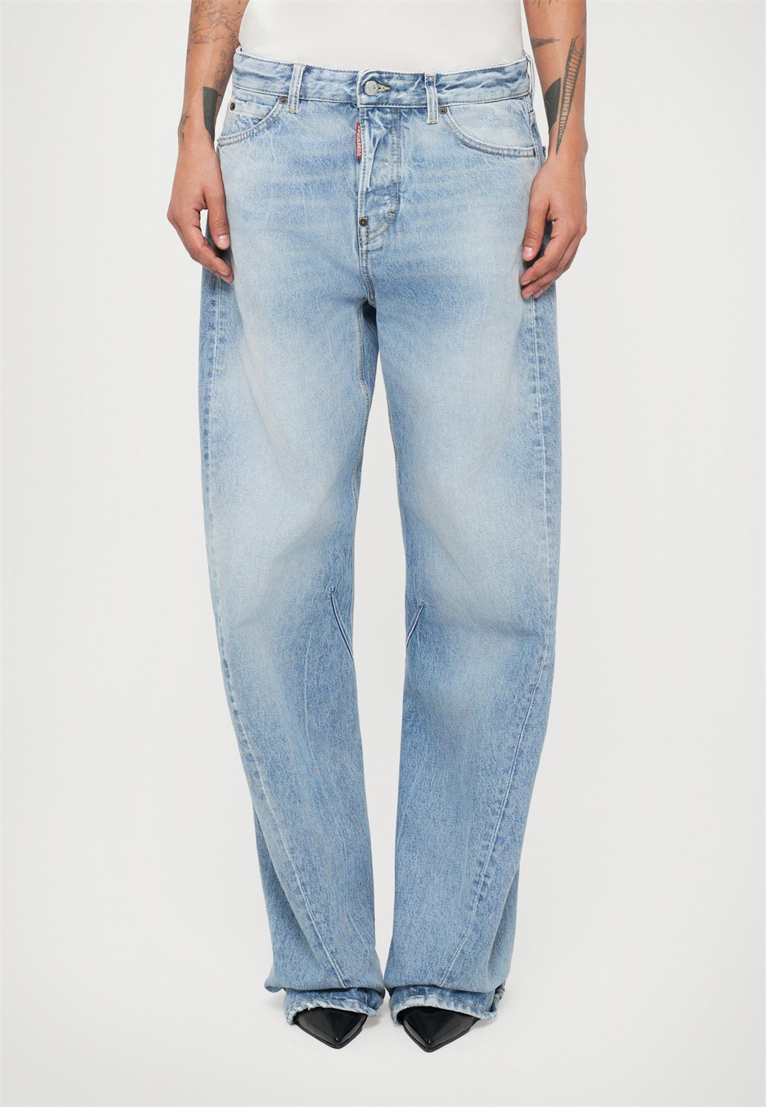 Dsquared2 TWISTED JEAN - Jeans Relaxed Fit - navy blue/blue denim