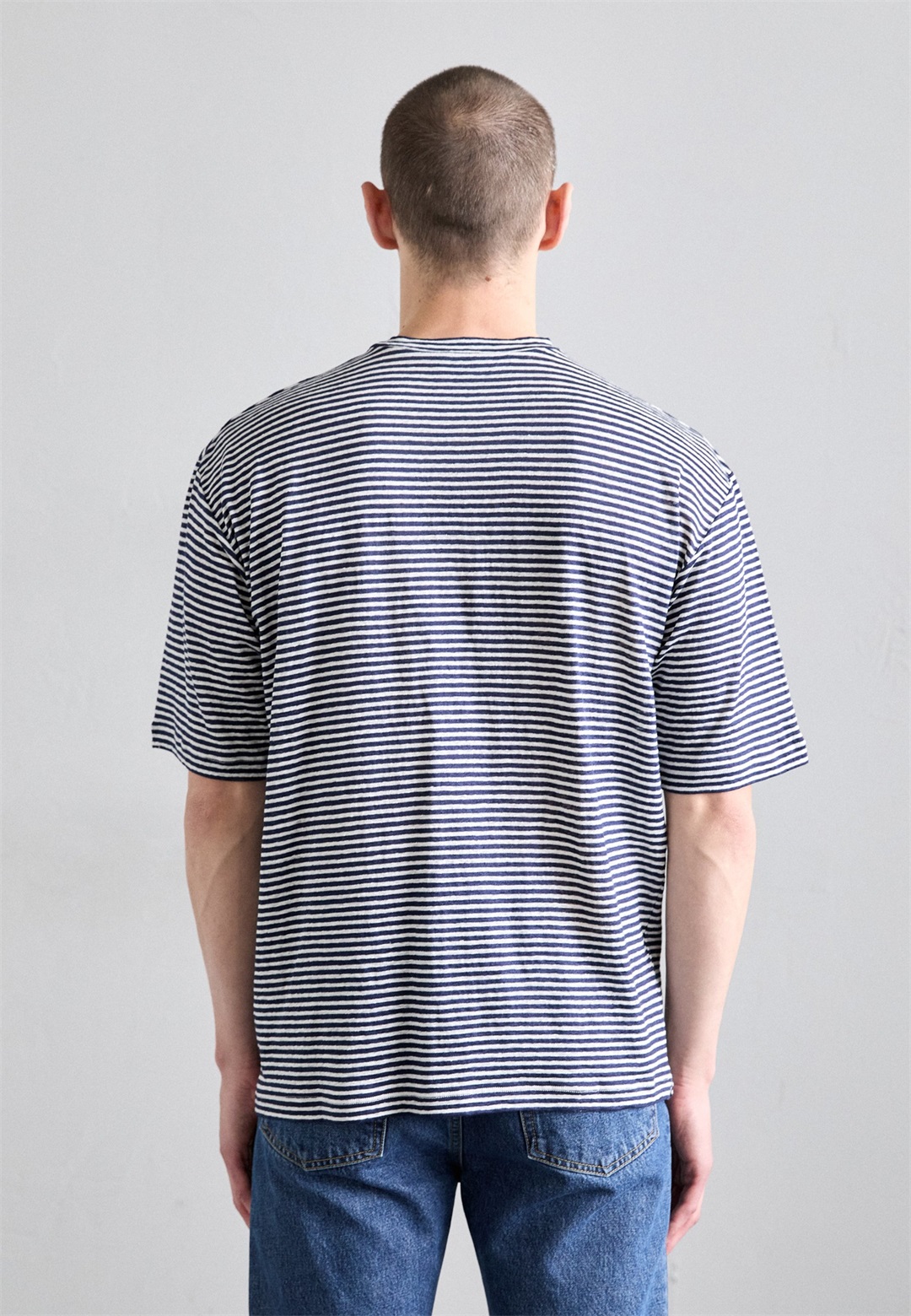Dsquared2 LOOSE FIT TEE - T-Shirt print - white/blue/blau