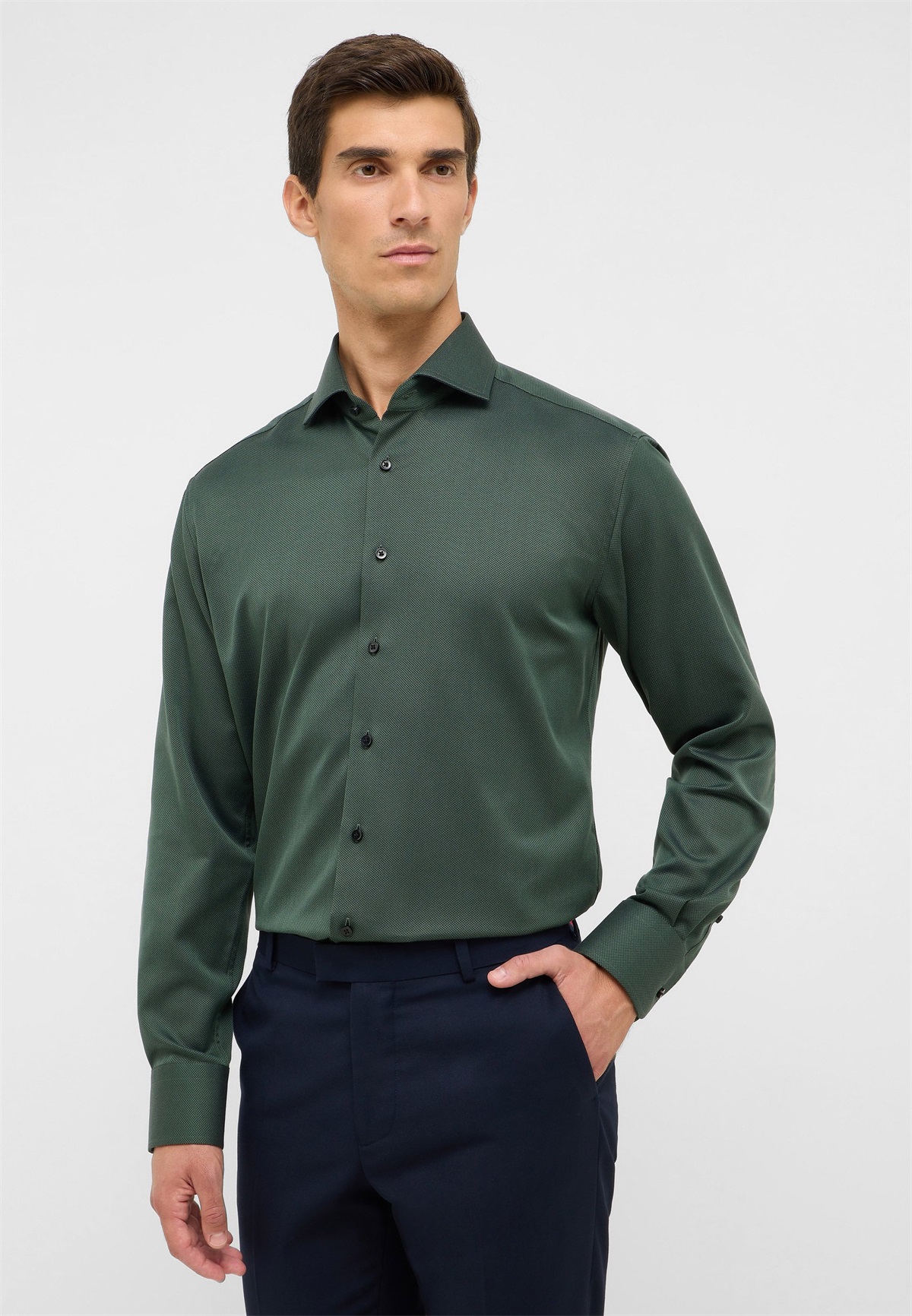 Eterna MODERN FIT - Businesshemd - dunkelgrün