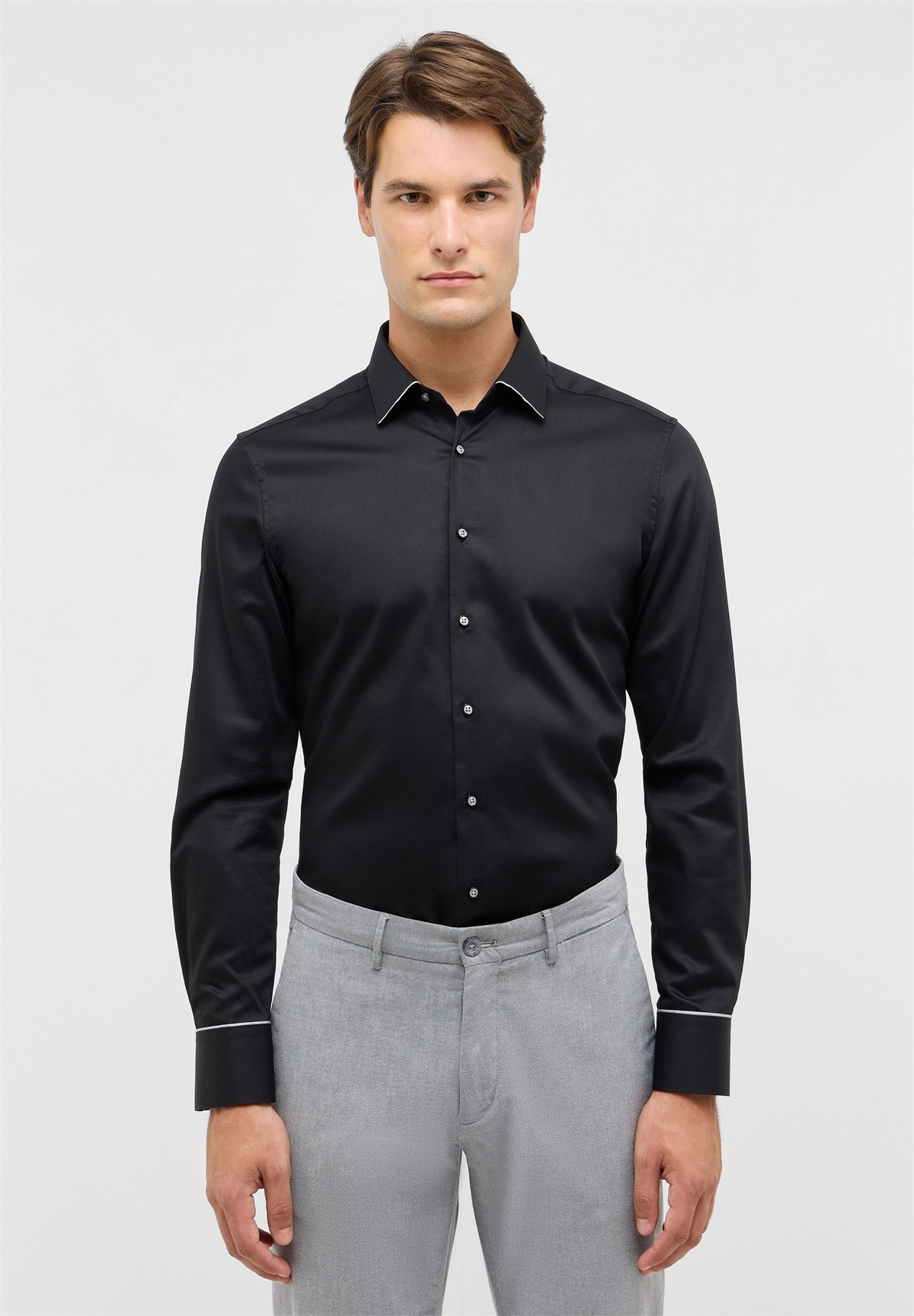 Eterna HEMD - SLIM FIT - Hemd - schwarz