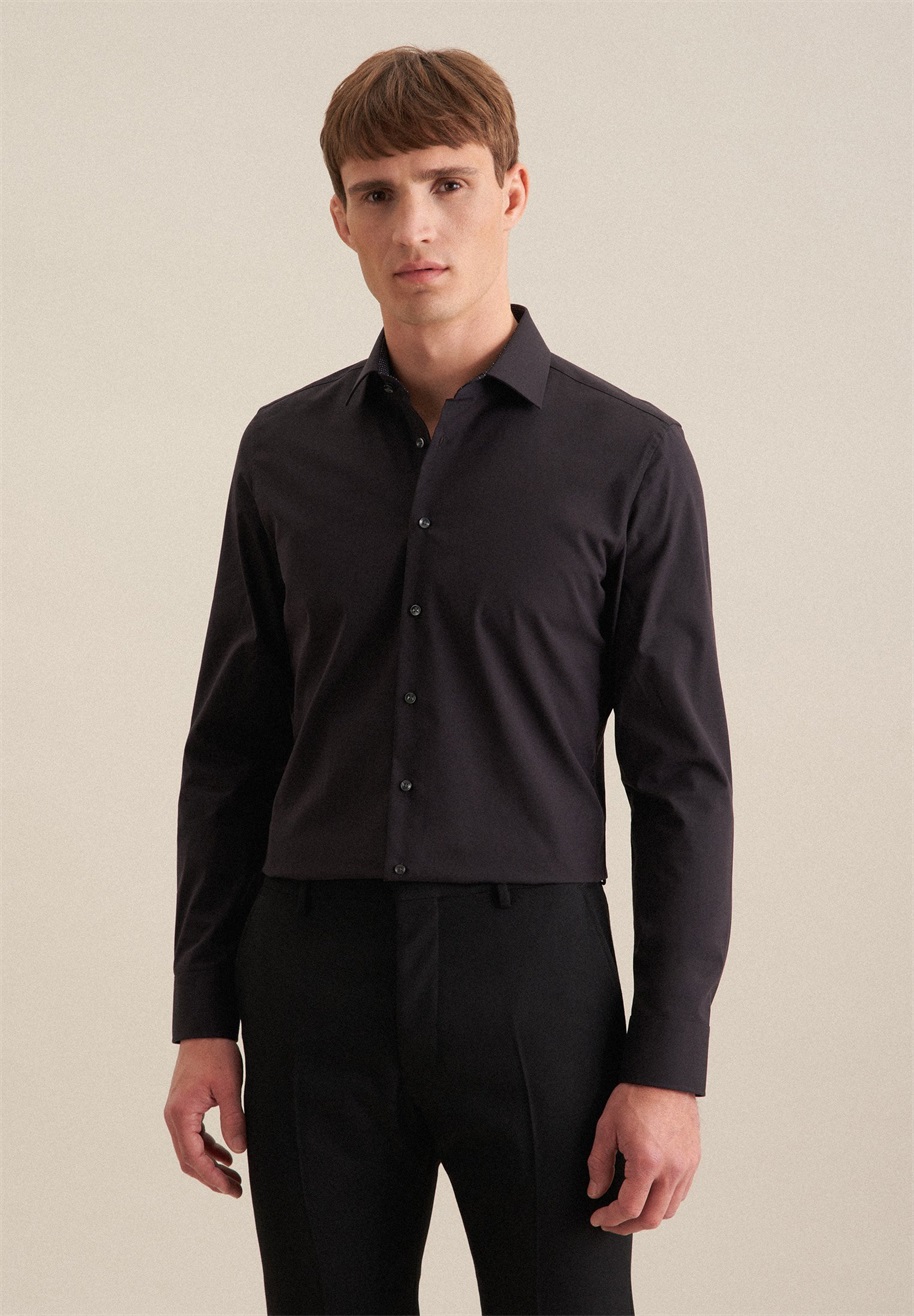 Seidensticker SLIM FIT - Hemd - schwarz