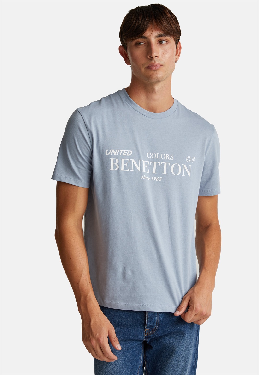 United Colors of Benetton T-Shirt print - grey/grau