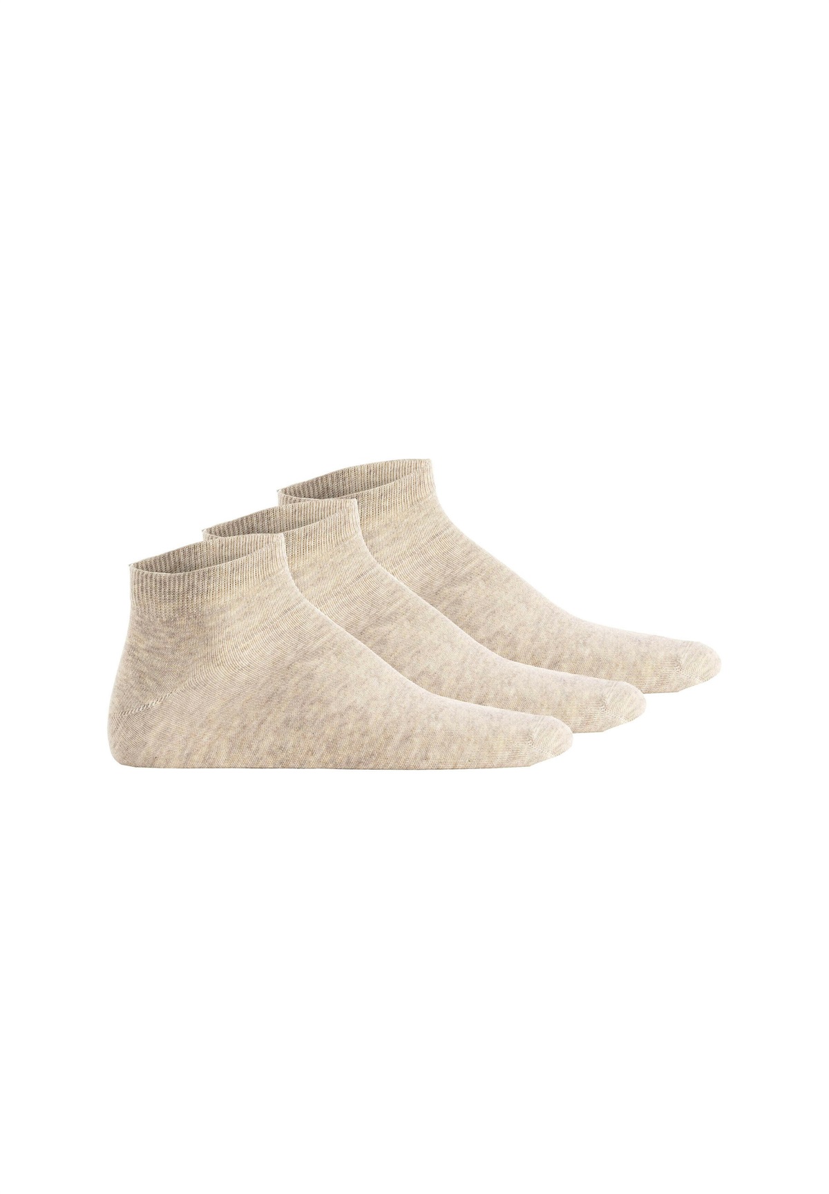 Hudson UNISEX 3ER PACK - SIMPLY EINFARBIG - Füßlinge - beige meliert/beige