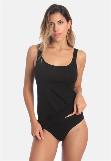Sassa 2 PACK CASUAL COMFORT - Unterhemd/-shirt - black/schwarz