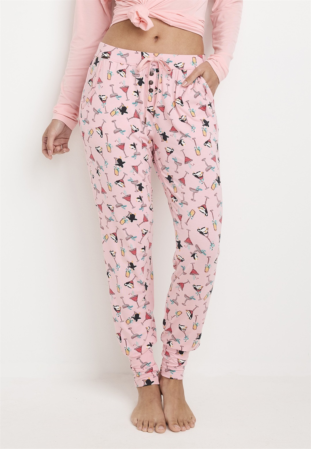 Jockey SUPERSOFT LOUNGE JOGGER - Nachtwäsche Hose - blushing rose/lachs
