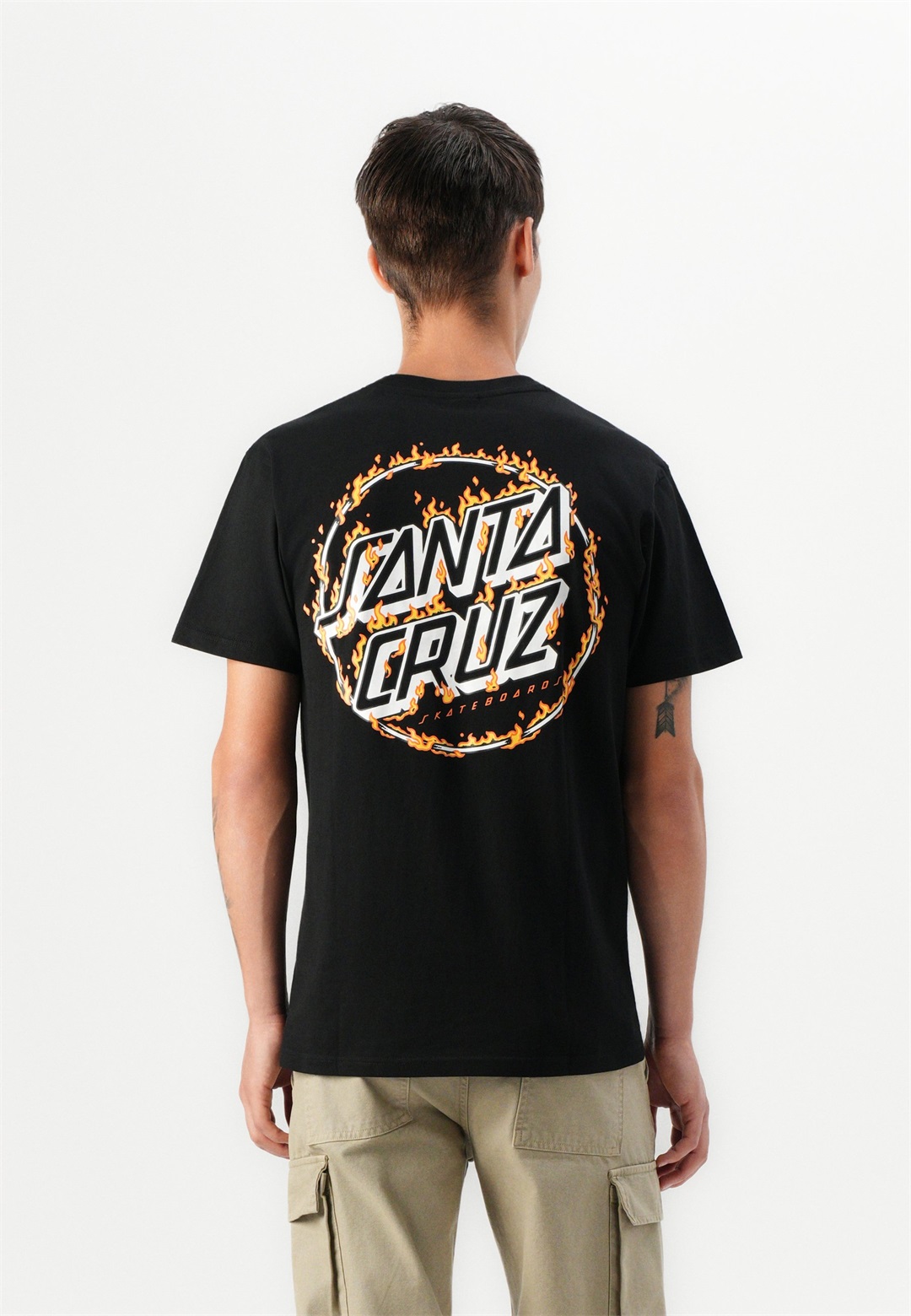 Santa Cruz BURNT OPUS UNISEX - T-Shirt print - black/schwarz