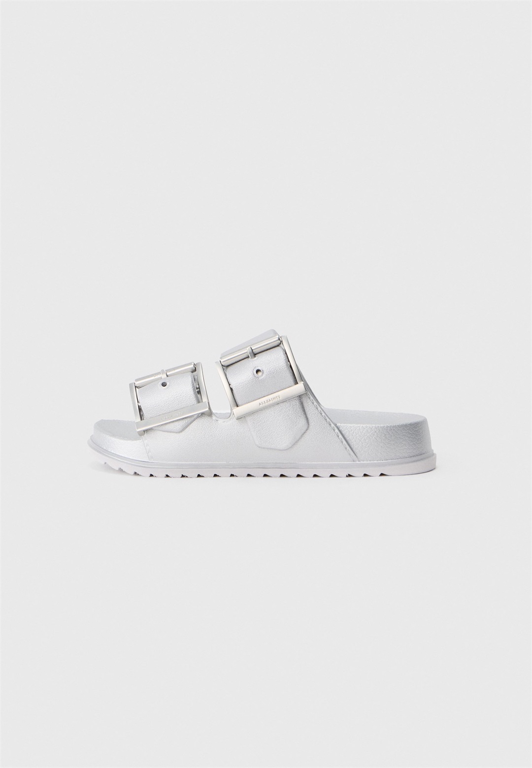 AllSaints SIAN EVA - Badesandale - silver-coloured/silberfarben