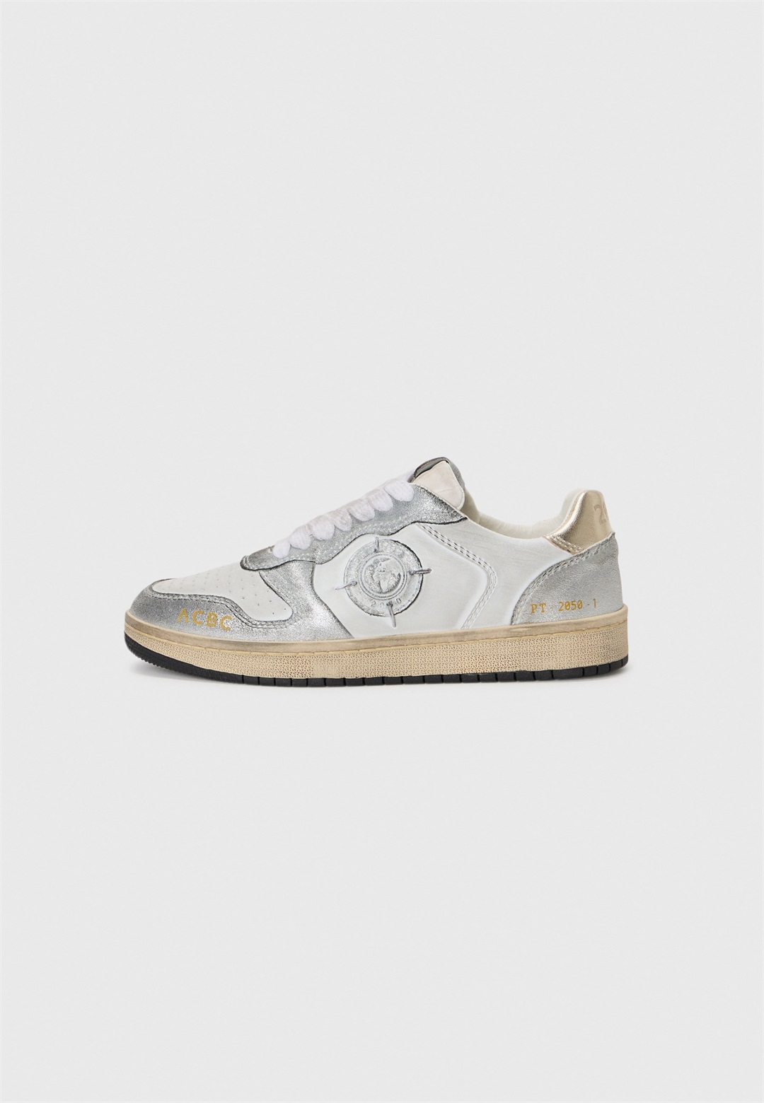 ACBC Sneaker low - white/silver-coloured/silberfarben