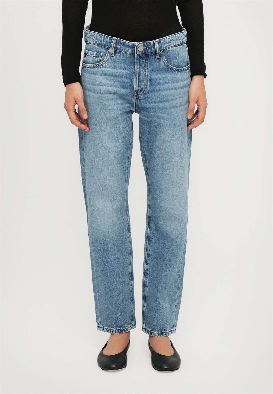 AG Jeans AMERICAN MID RISE - Jeans Straight Leg - light blue denim/light-blue denim