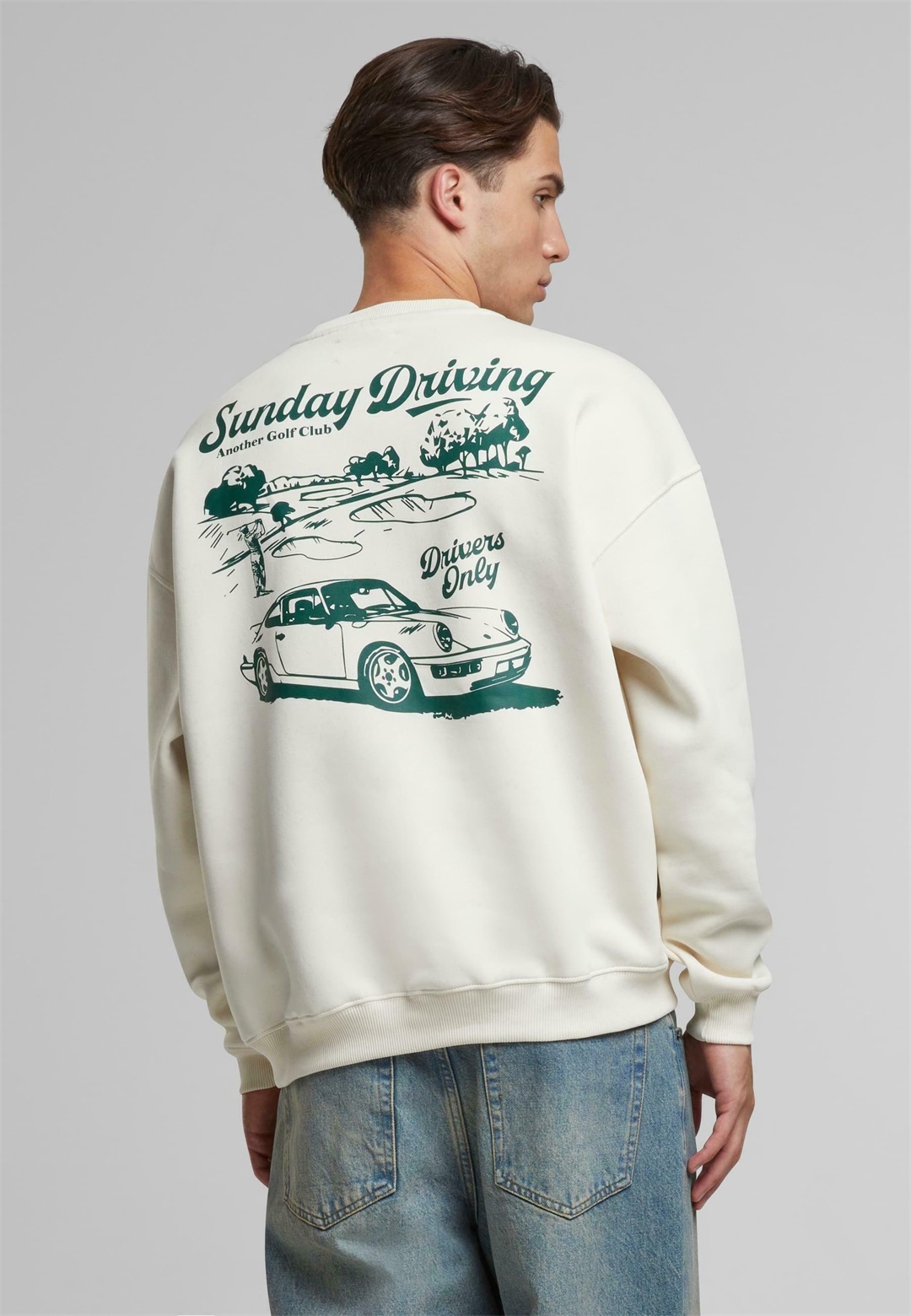 Another Cotton Lab SUNDAY DRIVING UNISEX - Sweatshirt - white/weiß