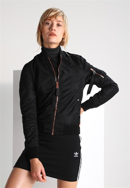 Alpha Industries Bomberjacke - black/copper/schwarz
