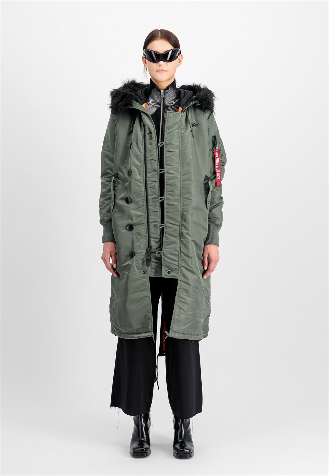 Alpha Industries FISHTAIL - Parka - vintage green/grün
