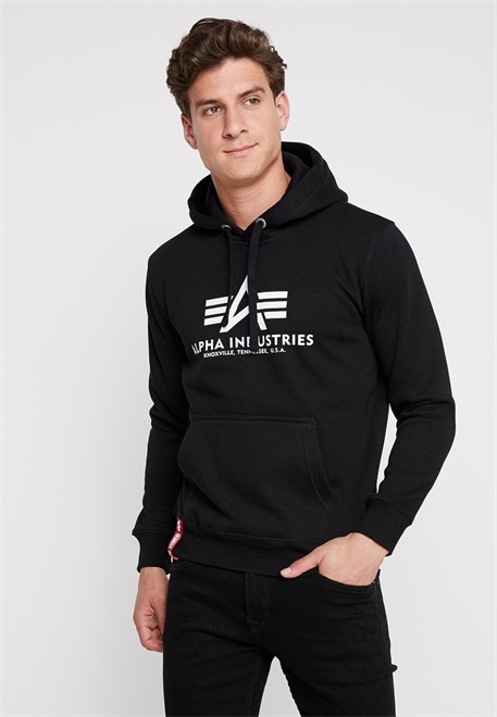 Alpha Industries BASIC - Kapuzenpullover - black/schwarz