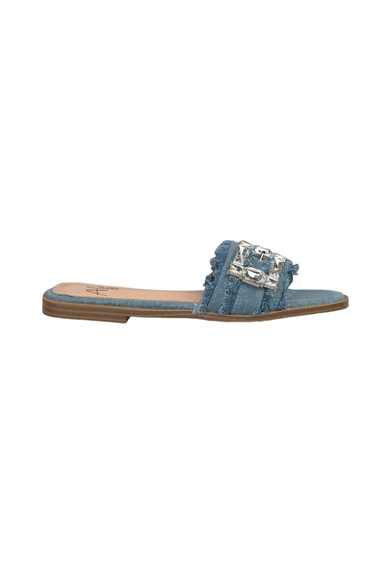 Alma Blue Pantolette flach - azul/blau