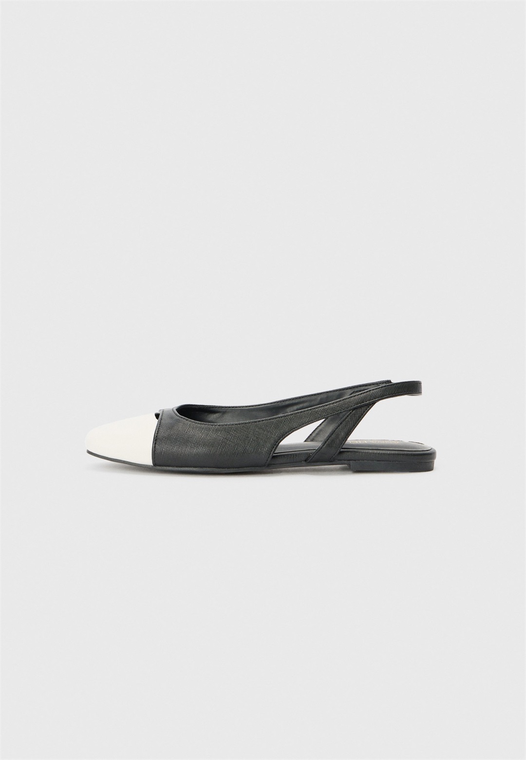 Anna Field Klassischer Ballerina - black/white/schwarz