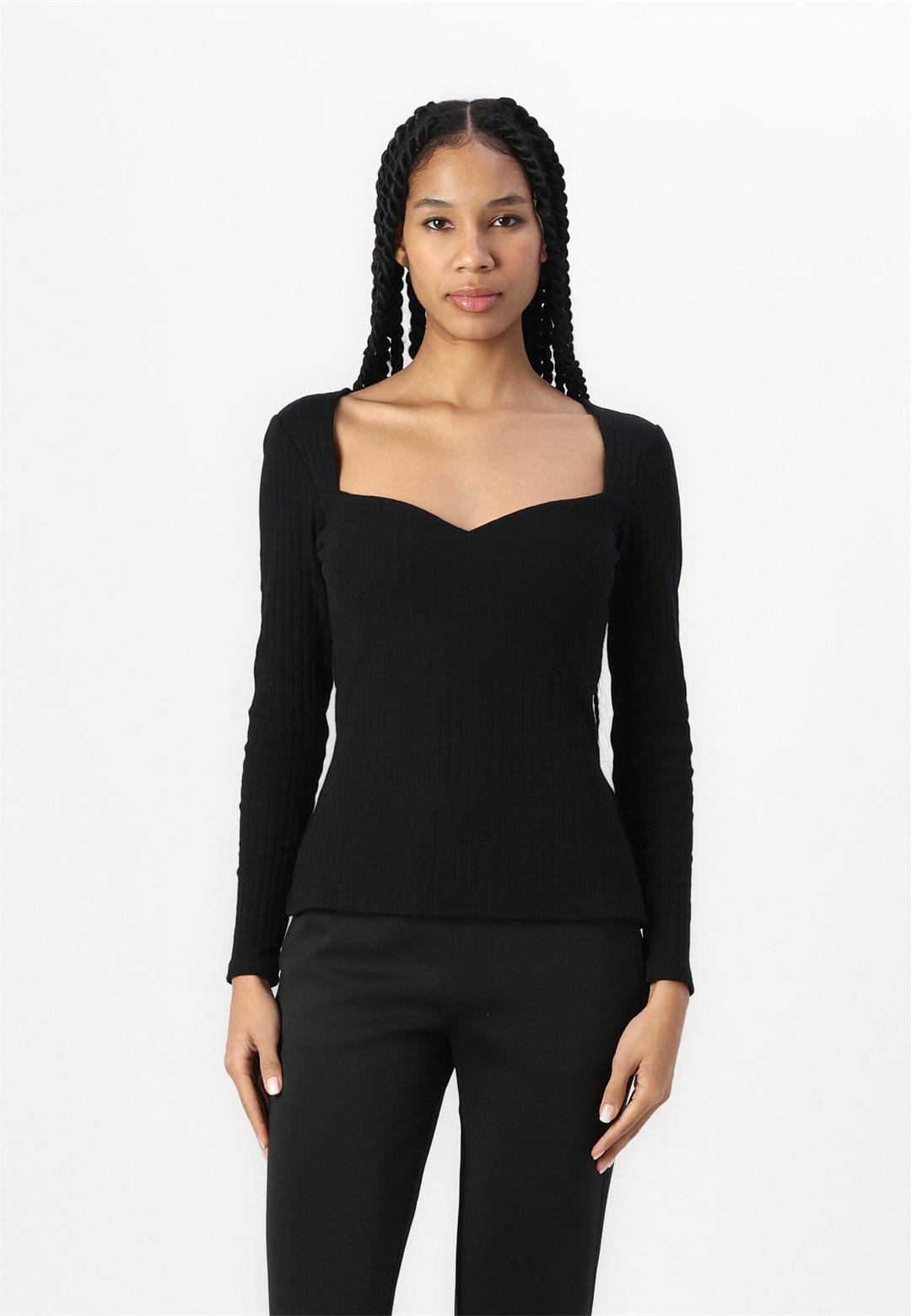 Anna Field Langarmshirt - black/schwarz