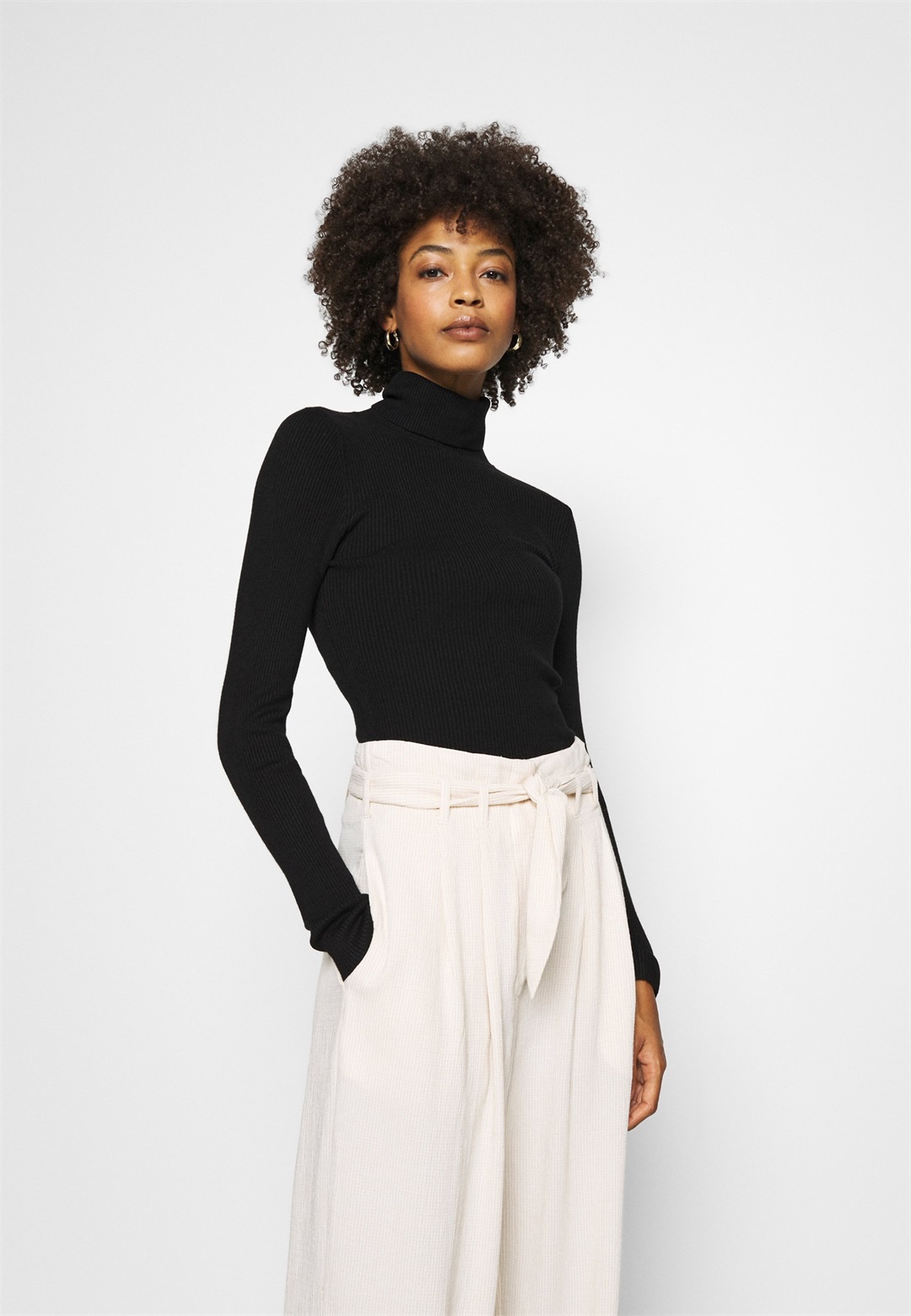Anna Field Strickpullover - black/schwarz
