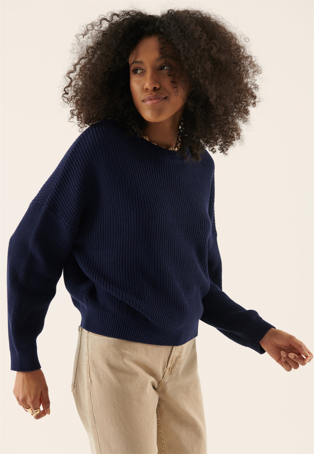 Anna Field Strickpullover - dark blue/dunkelblau