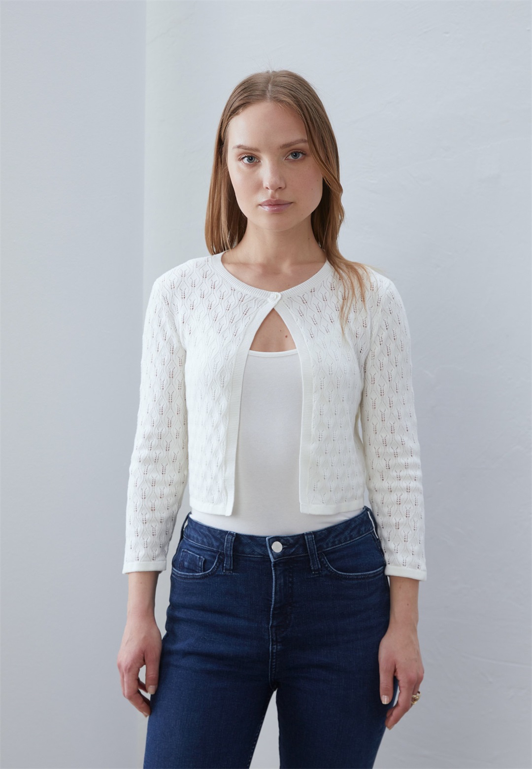 Anna Field Strickjacke - offwhite