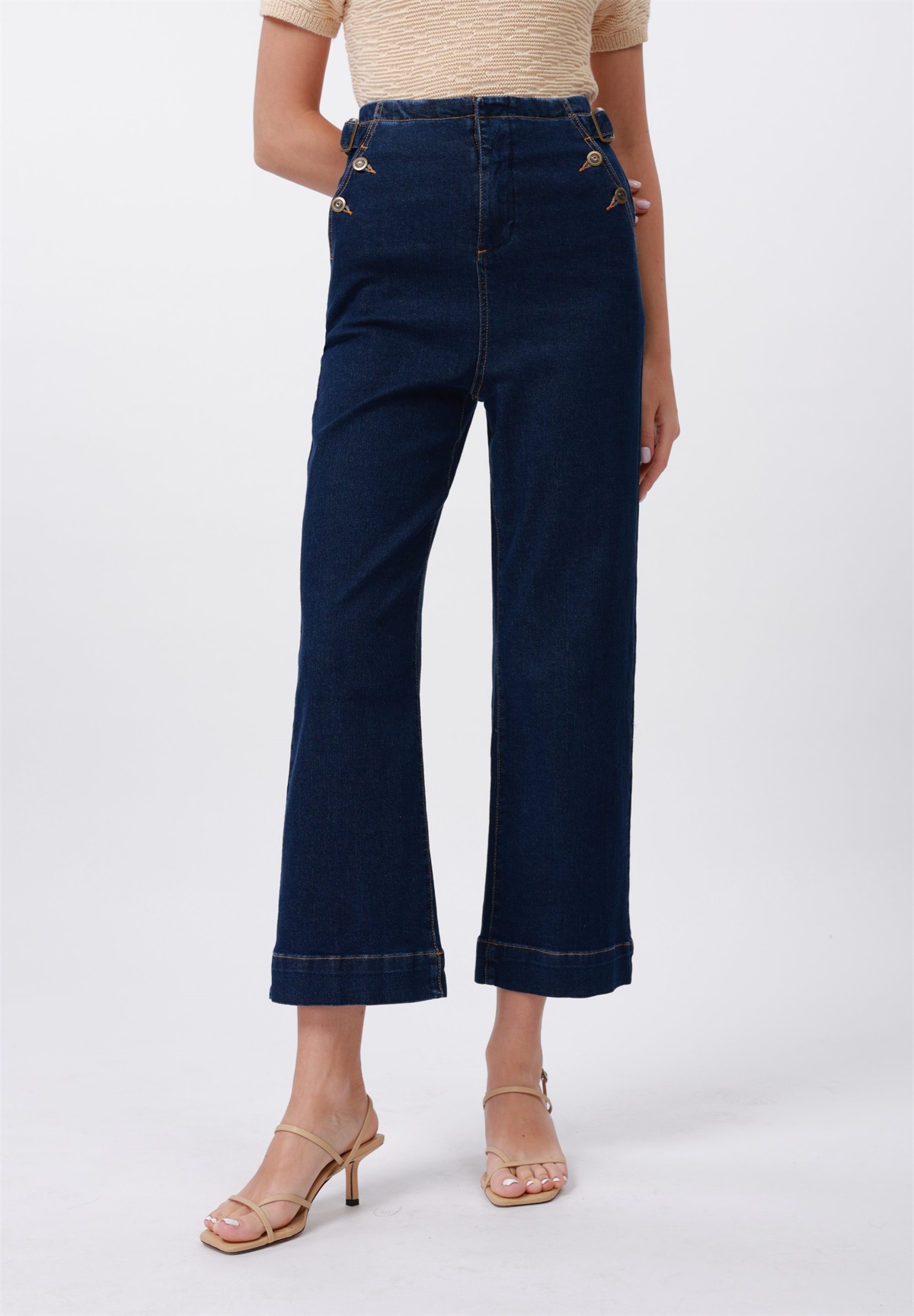 Anna Field Jeans Straight Leg - dark blue wash/dark-blue denim