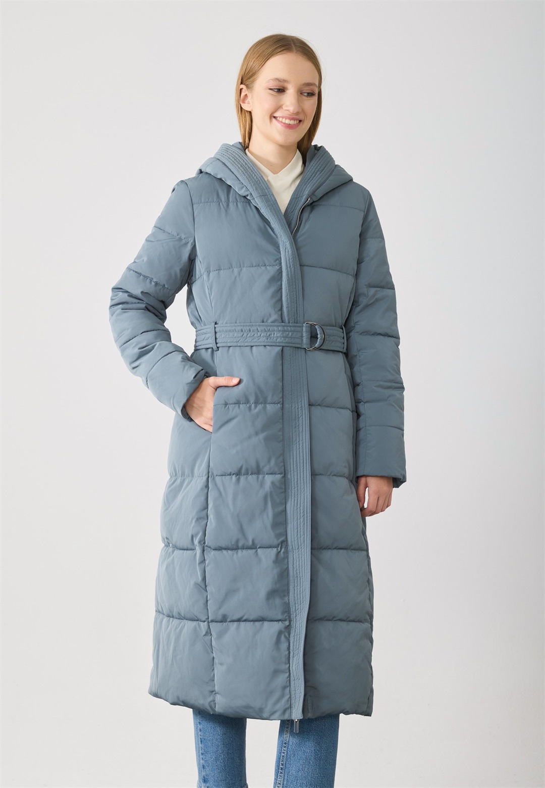 Anna Field Wintermantel - blue grey/blaugrau