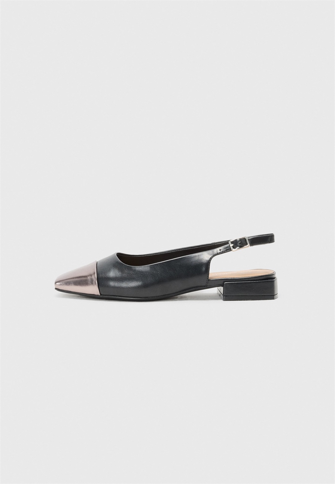 Anna Field Wide Fit Sling-Ballerina - black gunmetal/schwarz