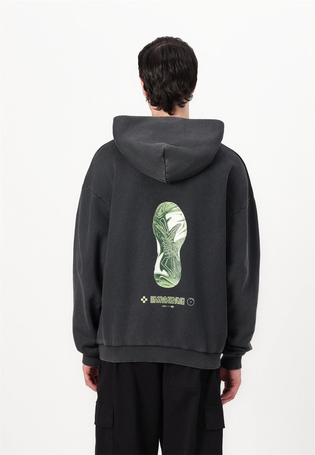 ARKK Copenhagen BOXY HOODIE UNISEX - Sweatshirt - black/schwarz