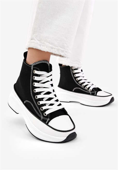 Bosanova Sneaker high - black/schwarz