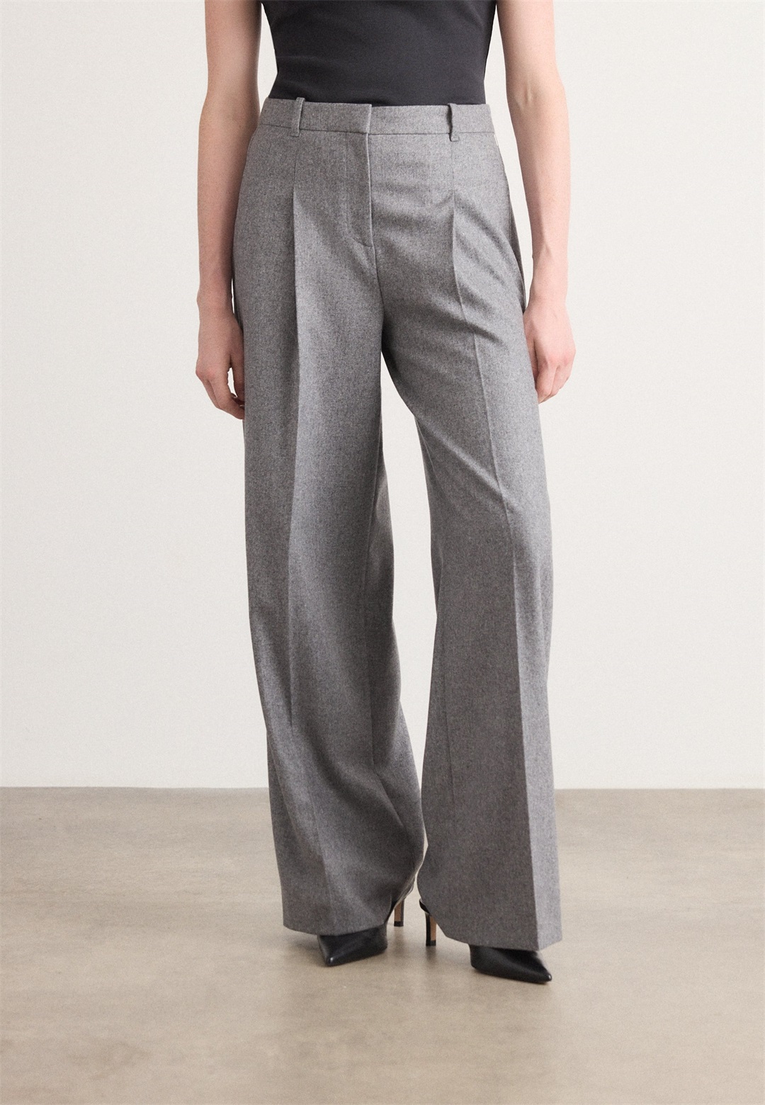 BOSS TIANA4 - Stoffhose - light pastel grey/hellgrau