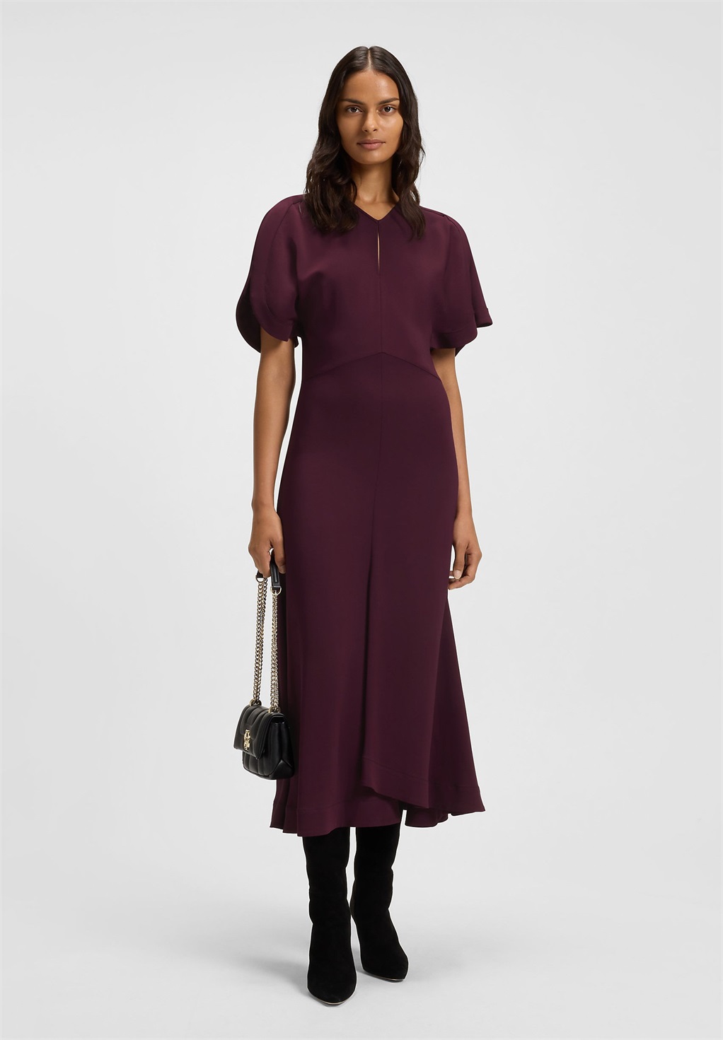 BOSS DENAZ - Freizeitkleid - dark purple/lila