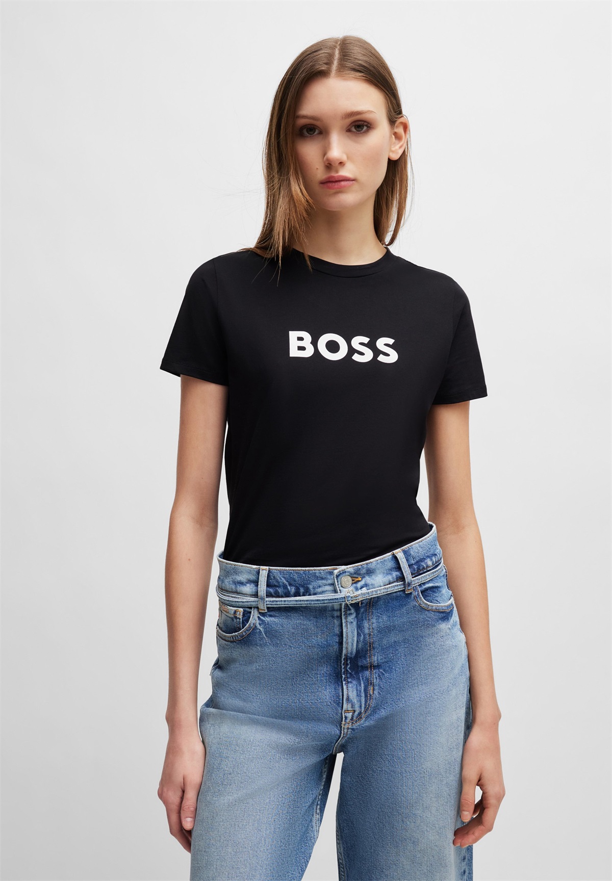 BOSS ELOGO - T-Shirt print - black/schwarz