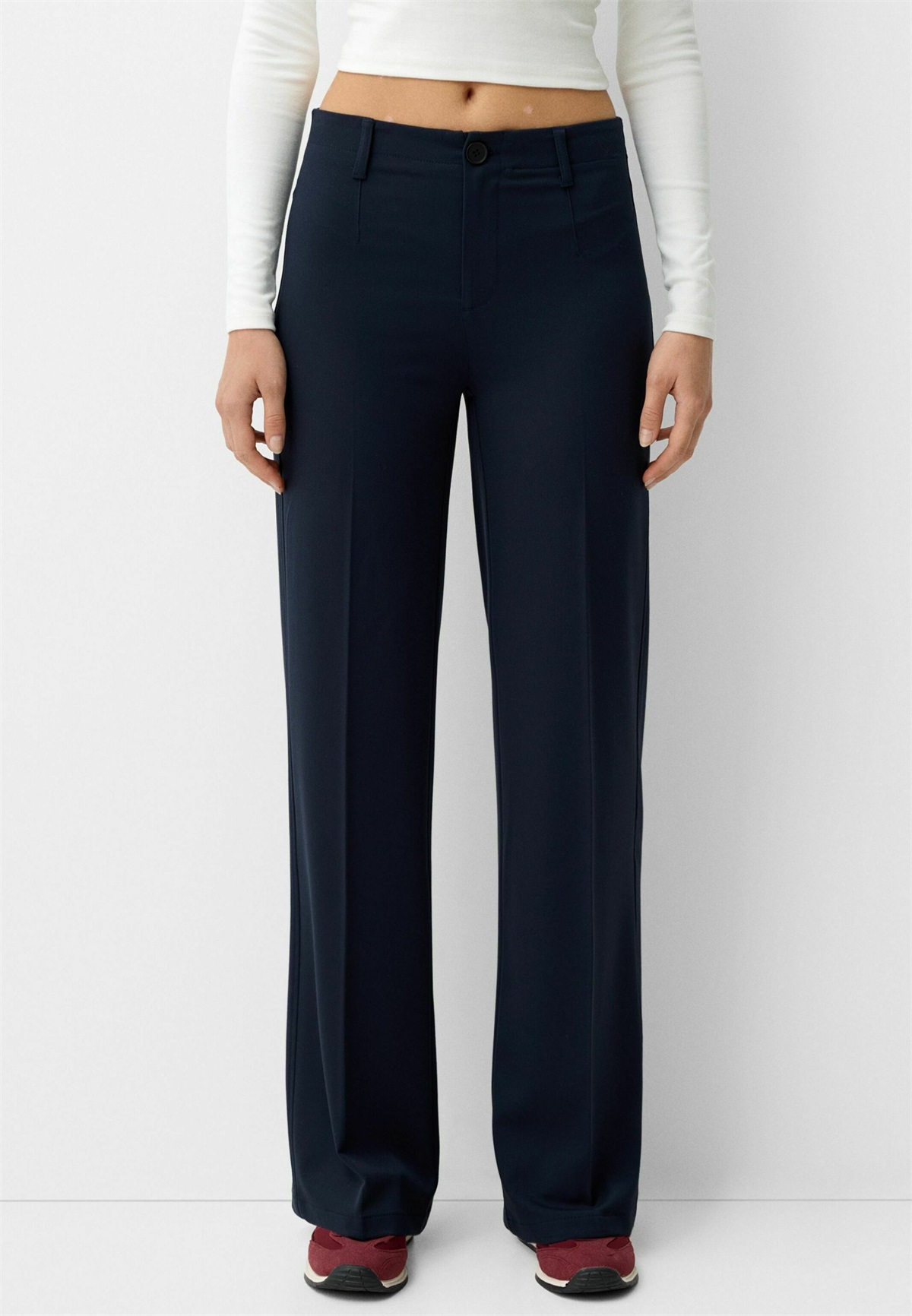 Bershka WIDE-LEG TAILORED - Stoffhose - royal blue/royal