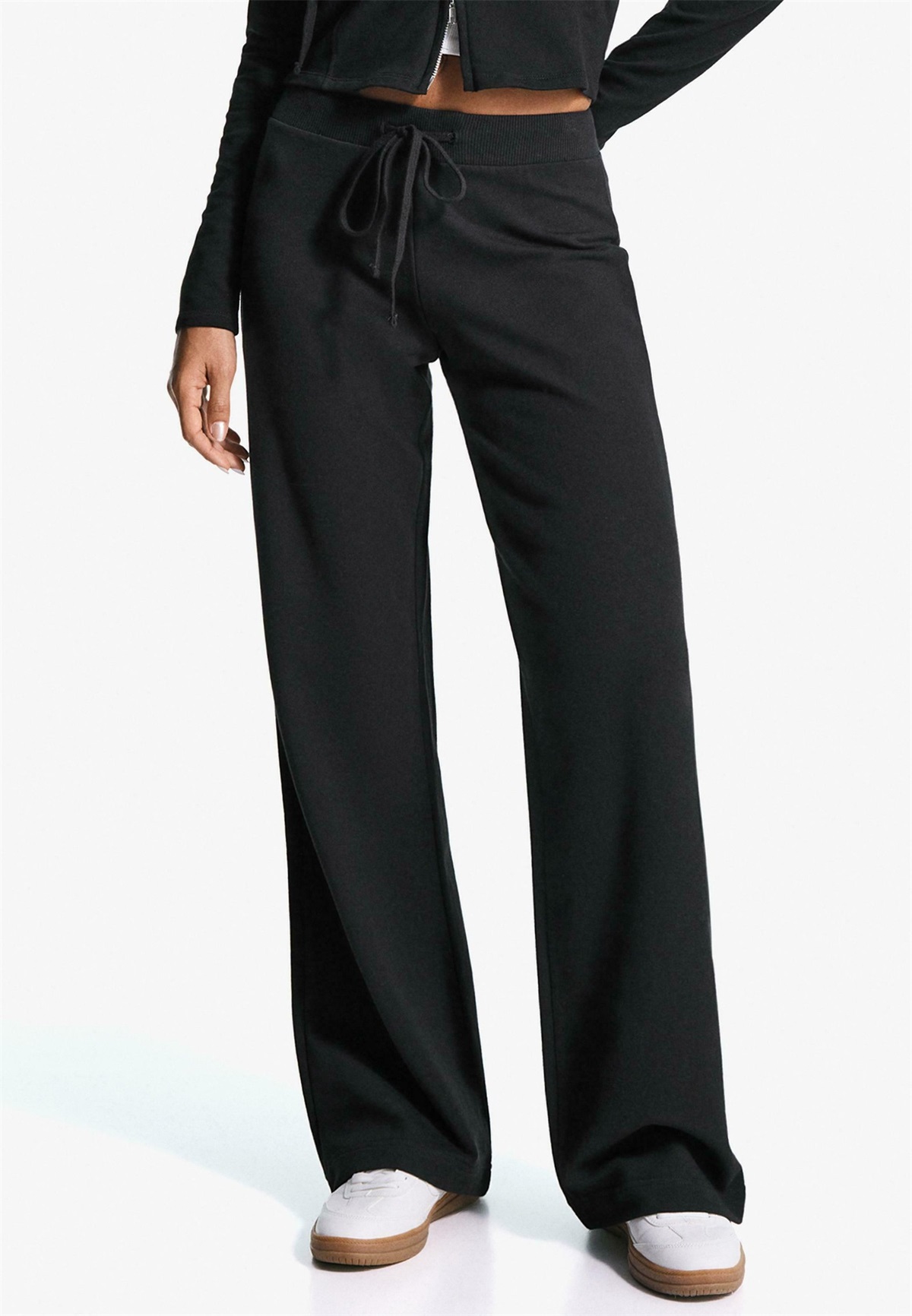 Bershka Jogginghose - black/schwarz