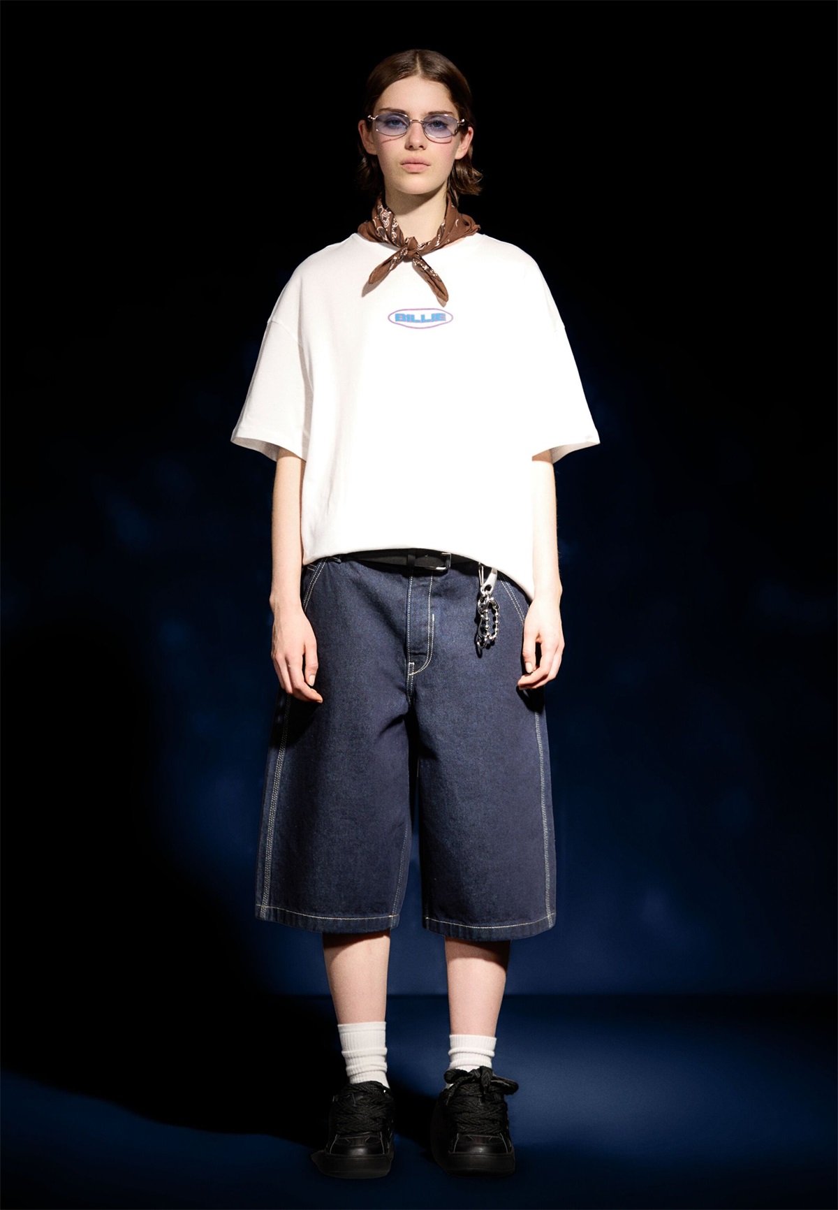 Bershka BILLIE EILISH SHORT SLEEVE - T-Shirt print - white/weiß