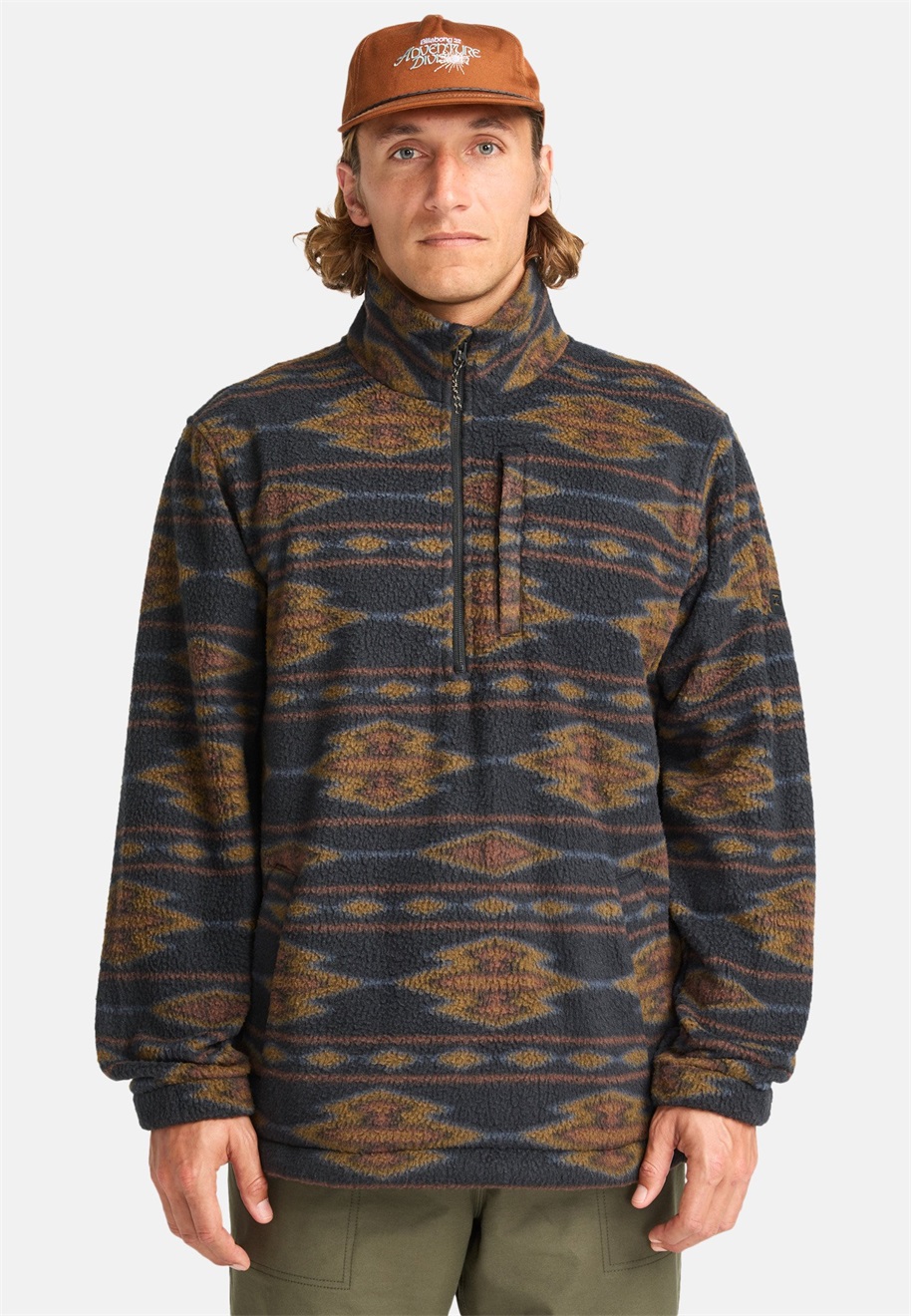 Billabong BOUNDARY MOCK - Fleecepullover - bk/schwarz