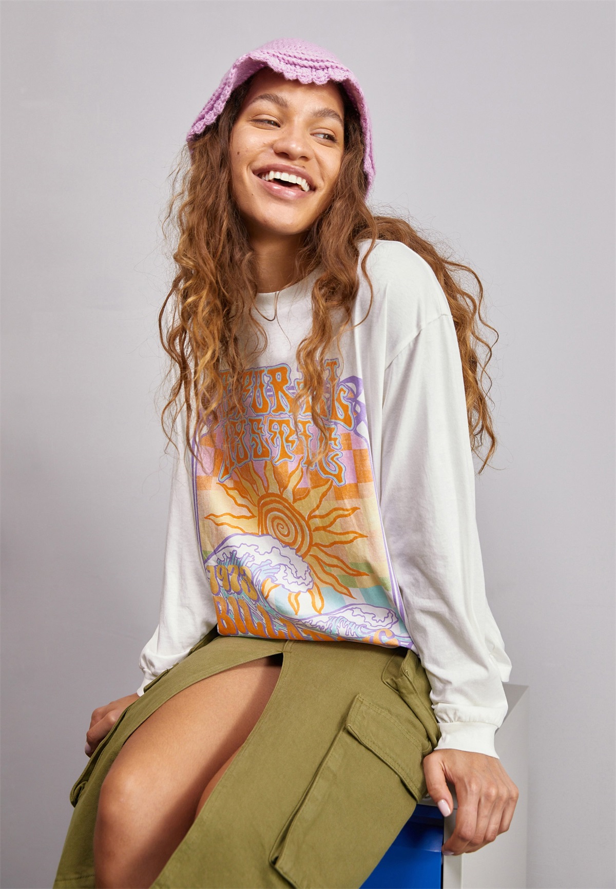 Billabong LONG MYSTIC TEES - Langarmshirt - salt crystal/weiß