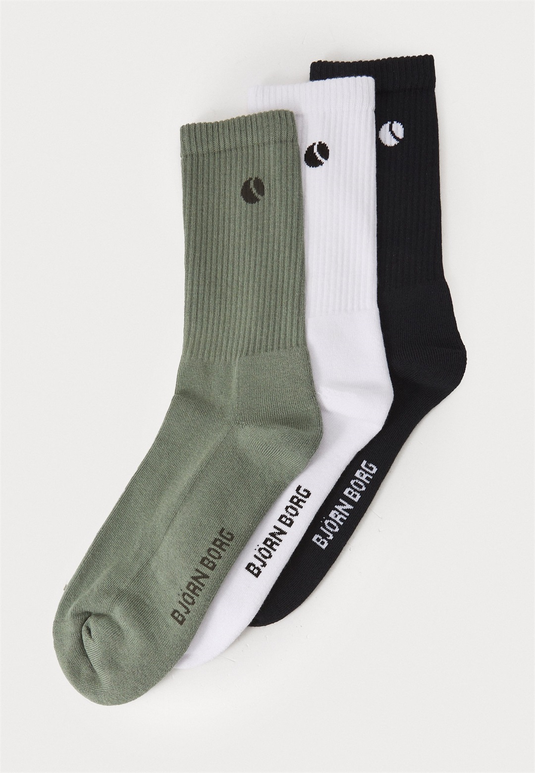 Björn Borg CORE CREW UNISEX 3 PACK - Socken - white/black/weiß