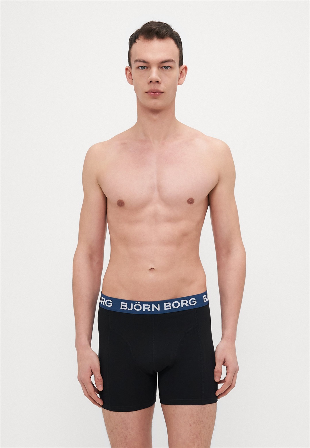 Björn Borg 3 PACK - Boxer Briefs - black/hellgrau