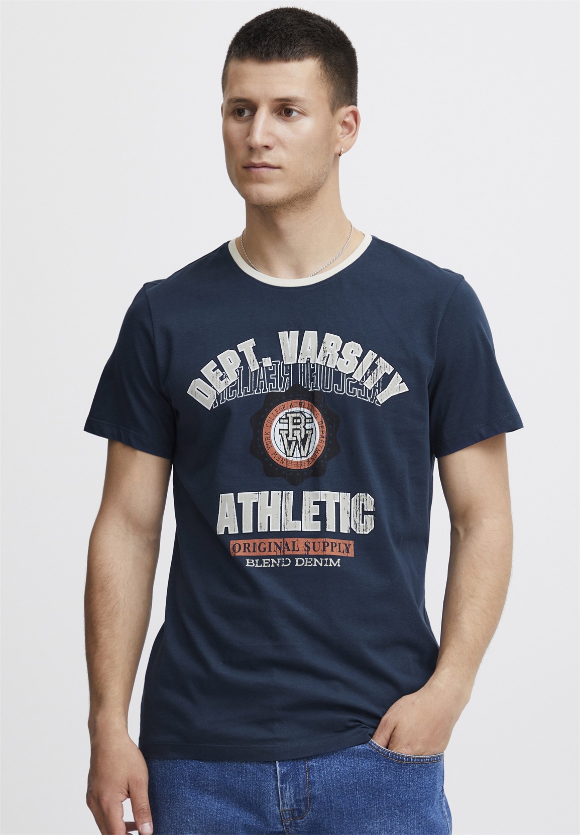 Blend BHORION - T-Shirt print - dress blues/blau