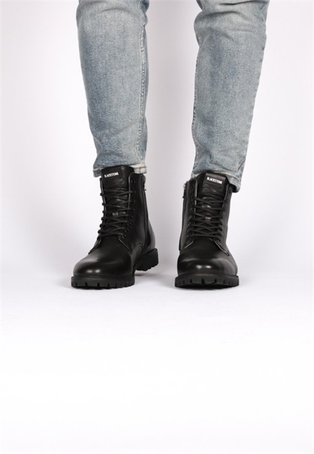 Blackstone Schnürstiefelette - black/schwarz